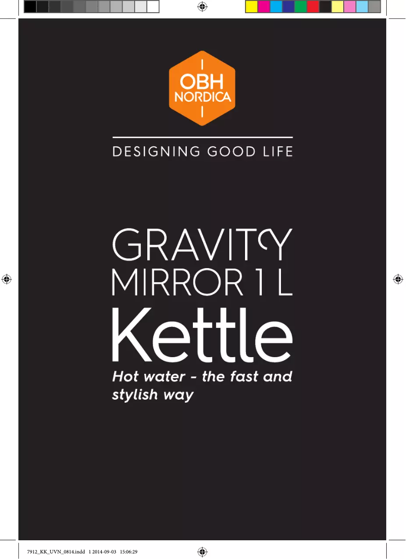 Page 1 of the manual User Manual OBH Nordica Gravity Mirror 7912
