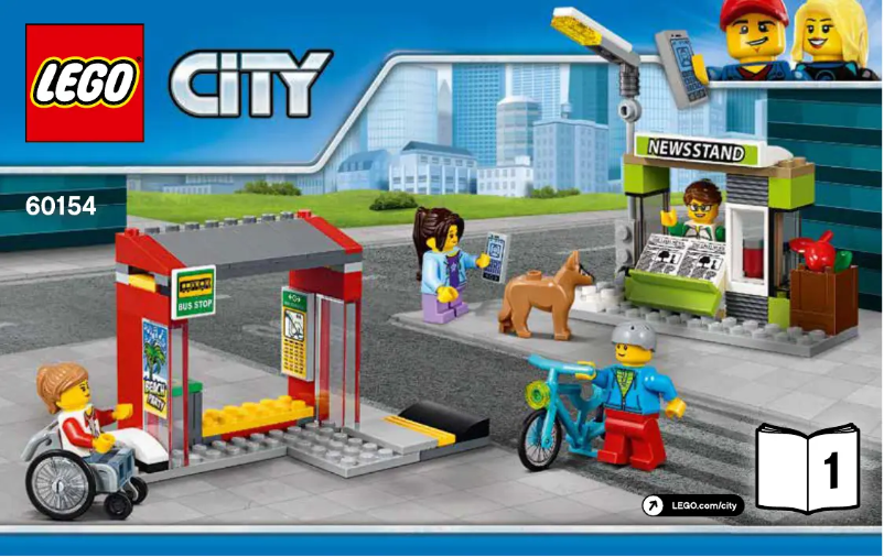 Page 1 of the manual Visual Instructions Lego City 60154
