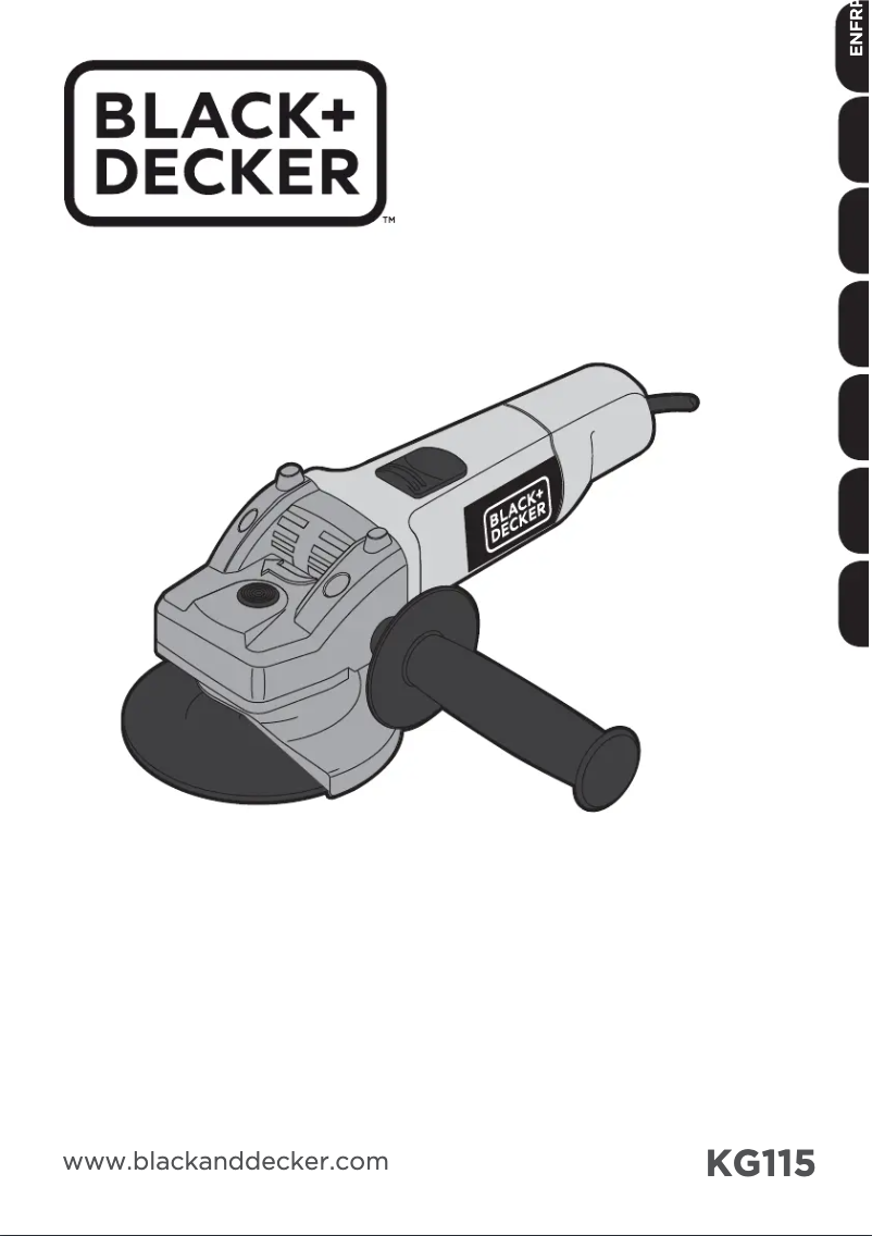 Page 1 of the manual User Manual Black & Decker KG115