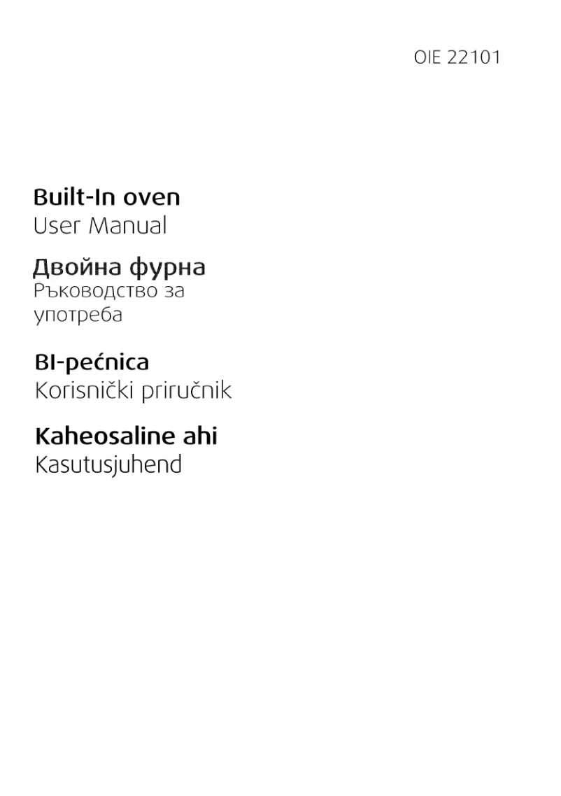 First page image of the manual for OIE 22101