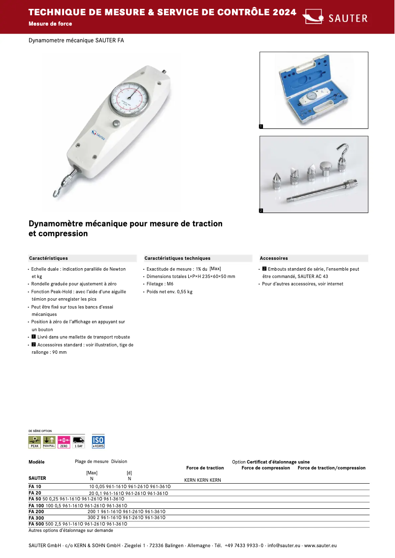 First page image of the manual for FA 20