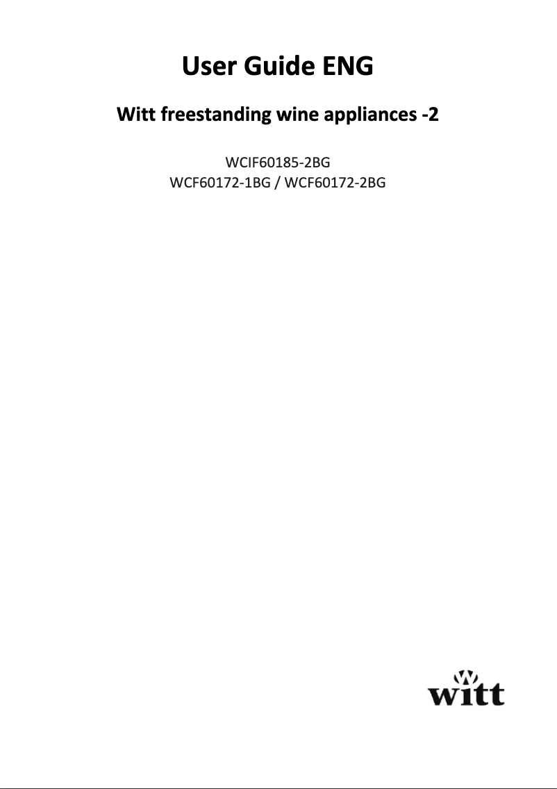 Page 1 of the manual User Manual Ecotronic WCF60172-1BG