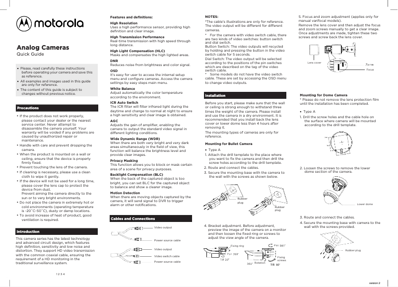 Page 1 of the manual User Manual Motorola MTABM042611
