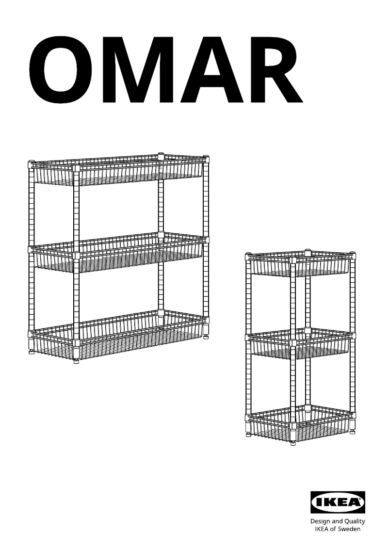Page 1 of the manual User Manual Ikea OMAR 804.830.80
