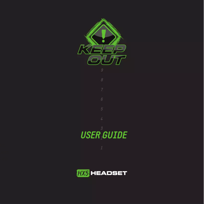 Page 1 de la notice Manuel utilisateur KeepOut HX5