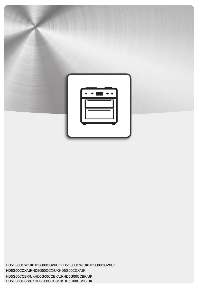 First page image of the manual for HD5G00CCSS/UK