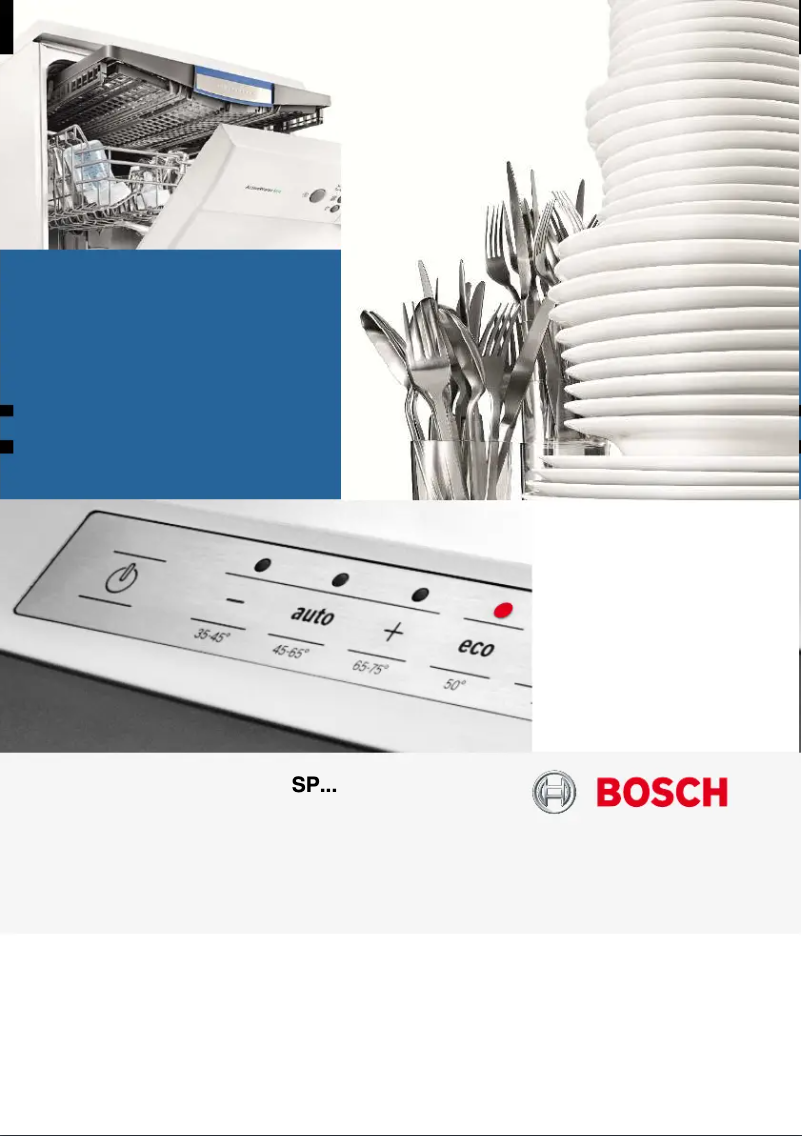 Page 1 of the manual User Manual Bosch SPS40E38EU