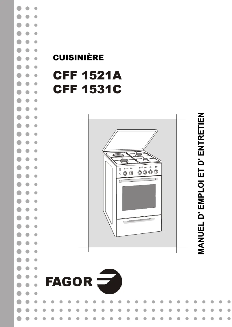 Page 1 of the manual User Manual Fagor CFF1531C