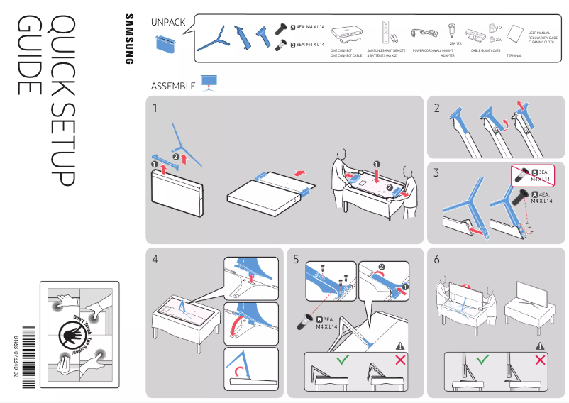 First page image of the manual for UN65KS9000F