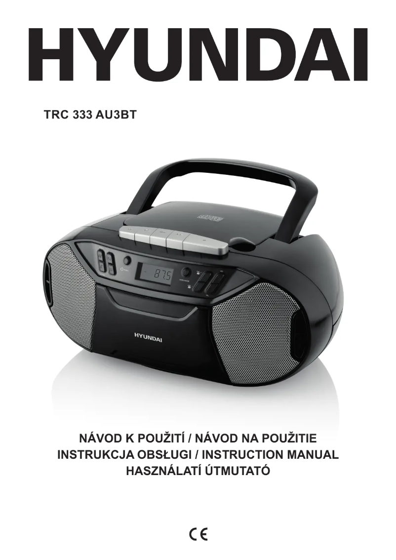 Page 1 of the manual User Manual Hyundai TRC 333 AU3BTR