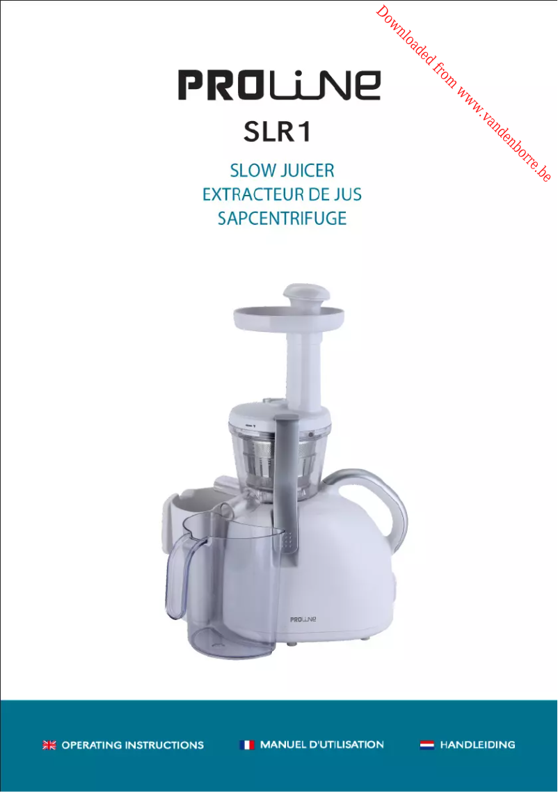 First page image of the manual for SLR1