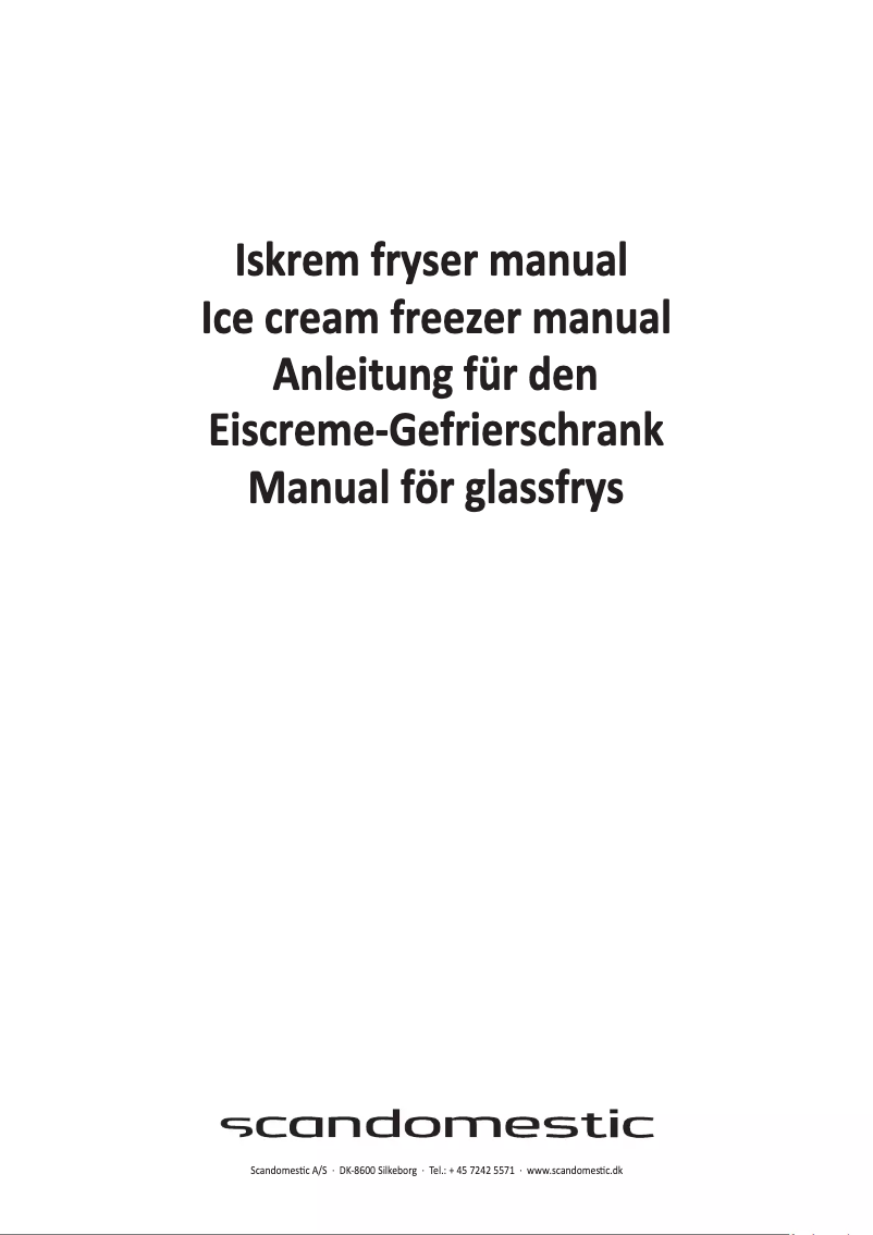 Page 1 of the manual User Manual Scancool IC155D