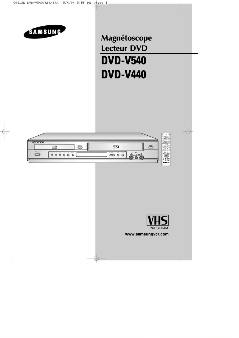 First page image of the manual for DVD-V440