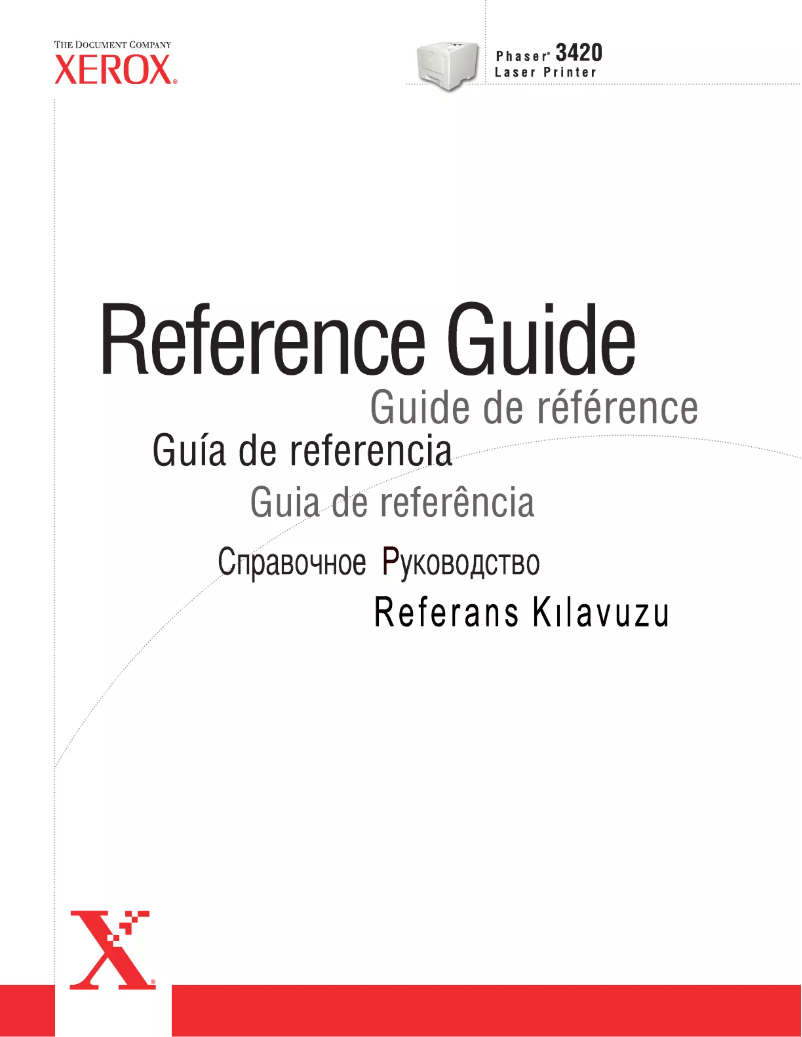 Page 1 of the manual User Manual Xerox Phaser 3420