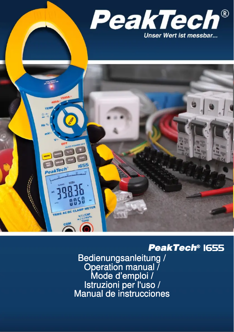 First page image of the manual for 1655