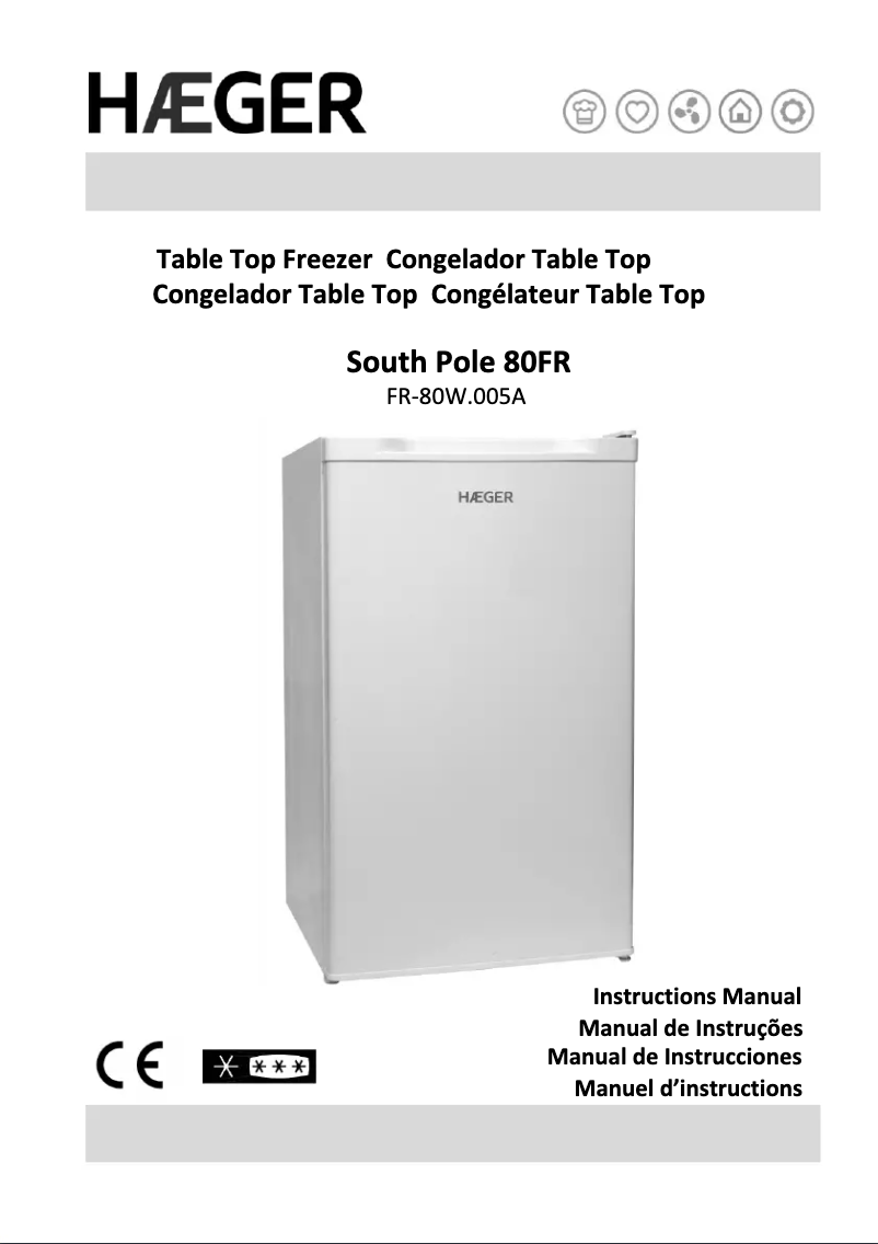 First page image of the manual for FR-80W.005A