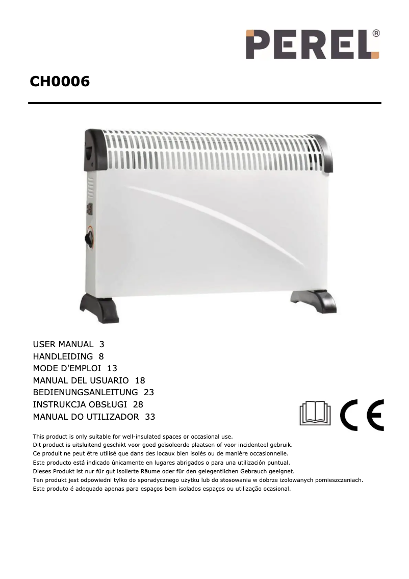 Page 1 of the manual User Manual Velleman CH0006