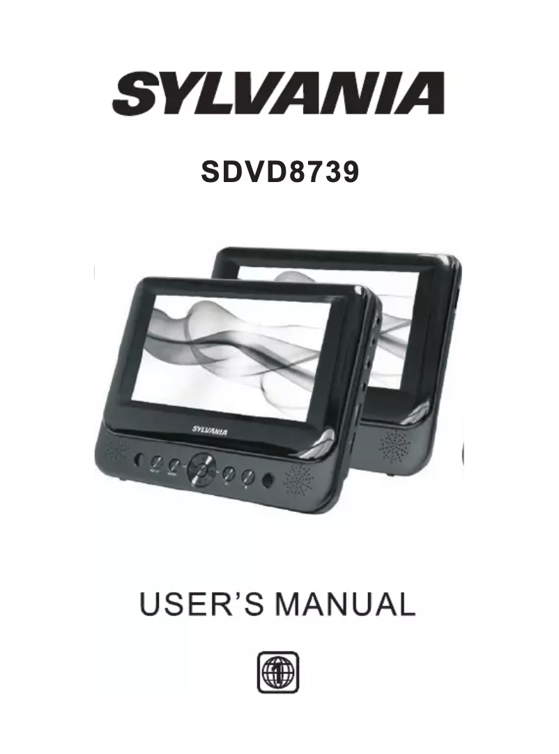 Page 1 of the manual User Manual Sylvania SDVD8739