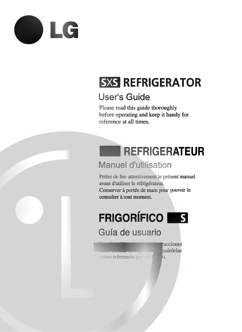 First page image of the manual for GR-B207DBC
