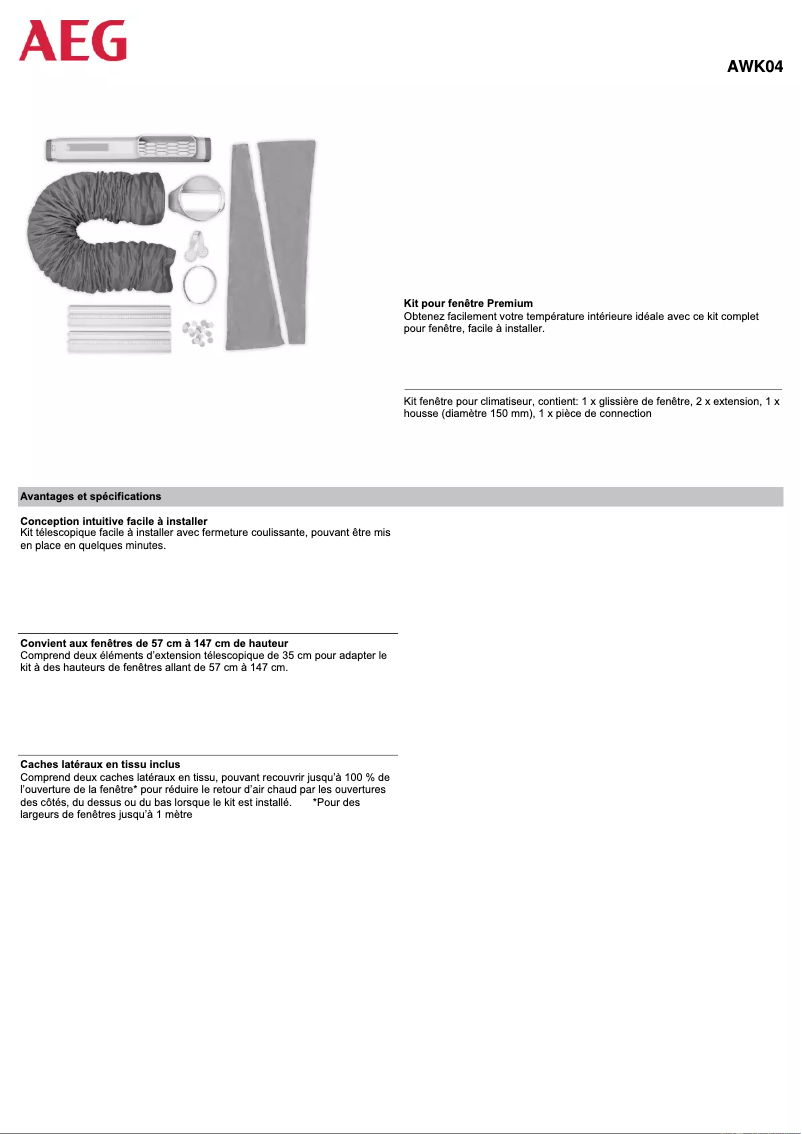 First page image of the manual for AWK04