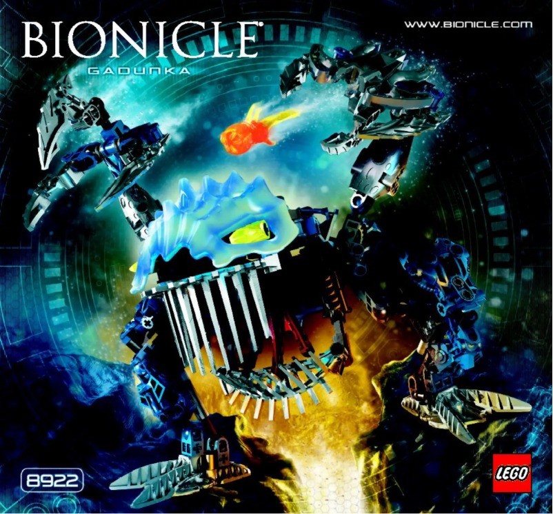 Page 1 of the manual User Manual Lego Bionicle 8922
