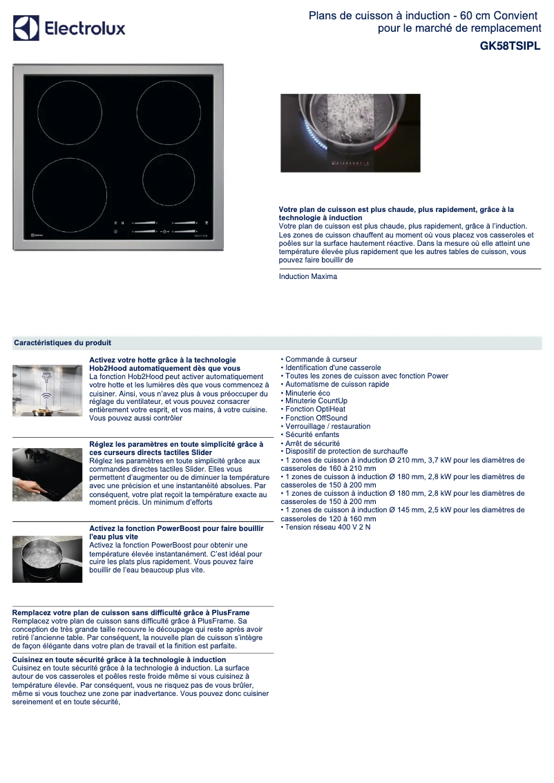 First page image of the manual for GK58TSIPL