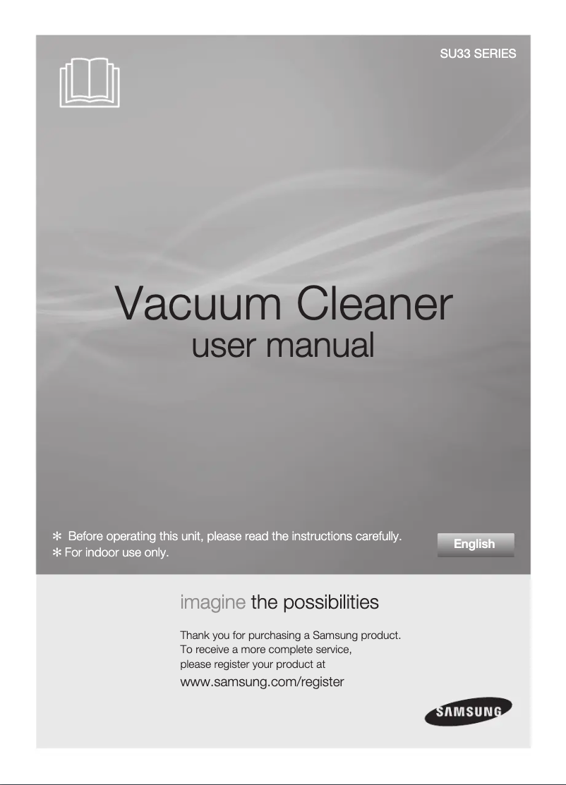 Page 1 of the manual User Manual Samsung SU3364