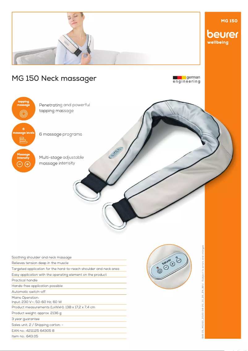 First page image of the manual for MG 150