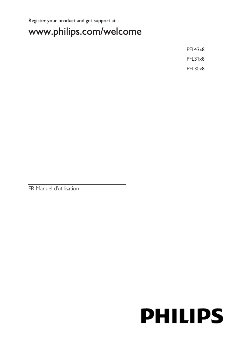 First page image of the manual for 39PFL3108T