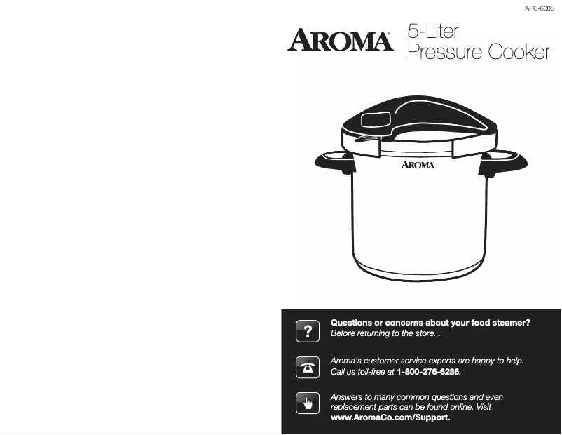 Page 1 of the manual User Manual Aroma APC-600S