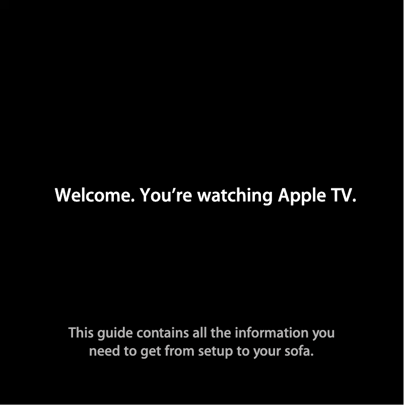 Page 1 of the manual User Manual Apple TV 4K (3rd gen)