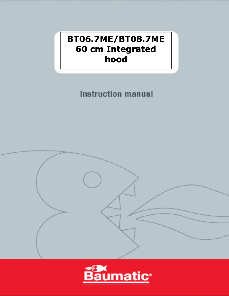 First page image of the manual for BT06.8ME