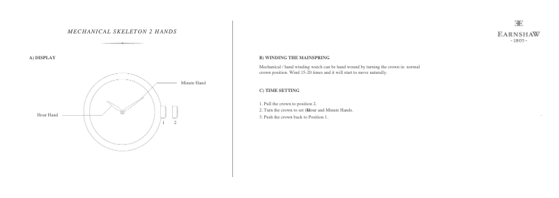 First page image of the manual for ES-8061-SETA-05