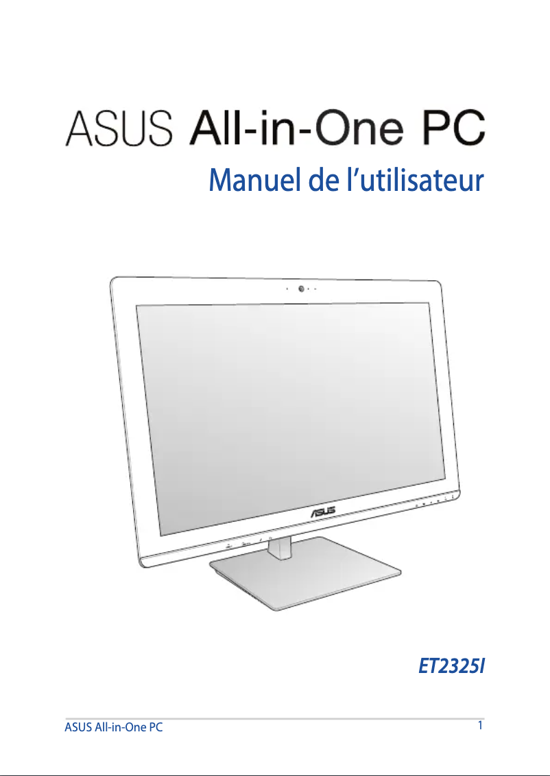 Page 1 of the manual User Manual Asus ET2325IUK