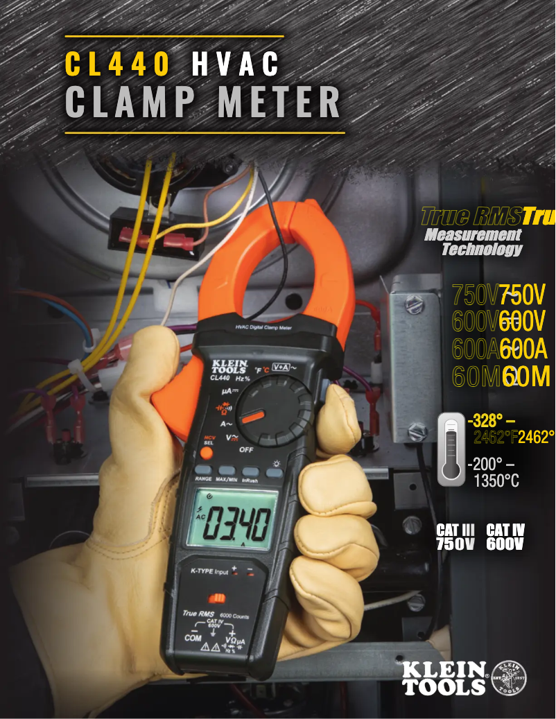 First page image of the manual for CL440