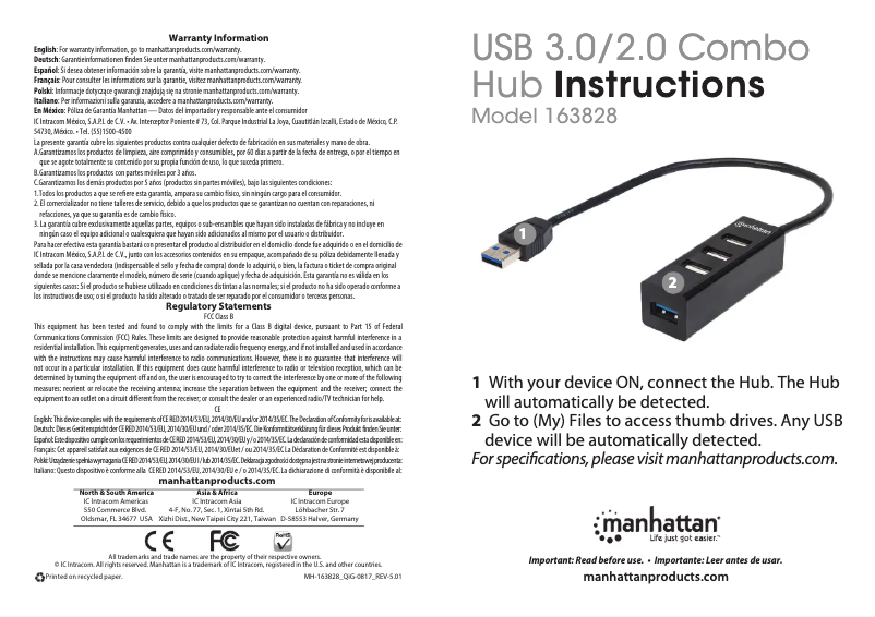 First page image of the manual for 162746