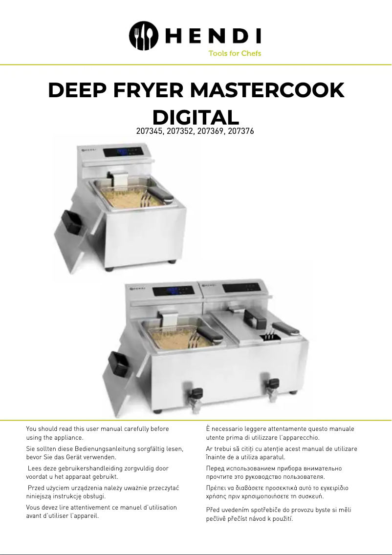 Page 1 of the manual User Manual Hendi Mastercook Digital 207369