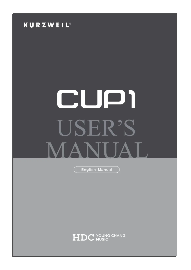 First page image of the manual for CUP1