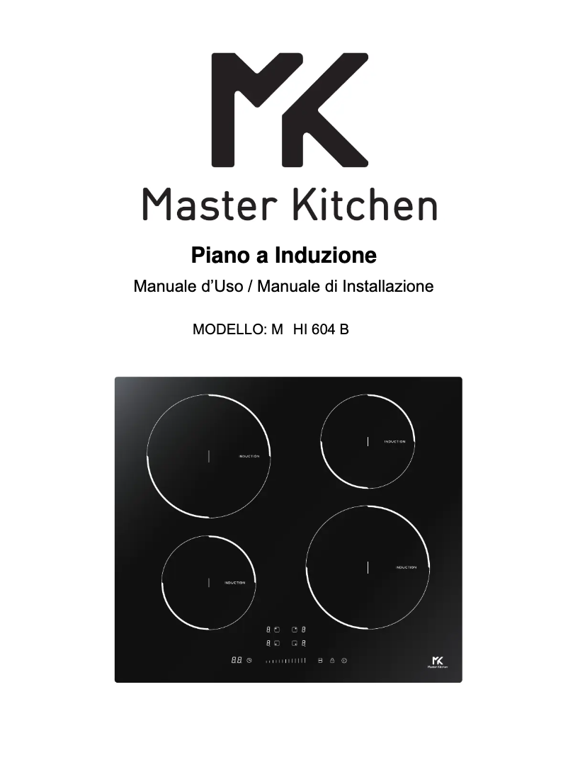 Page 1 of the manual User Manual Master Kitchen MKHI 604 BK