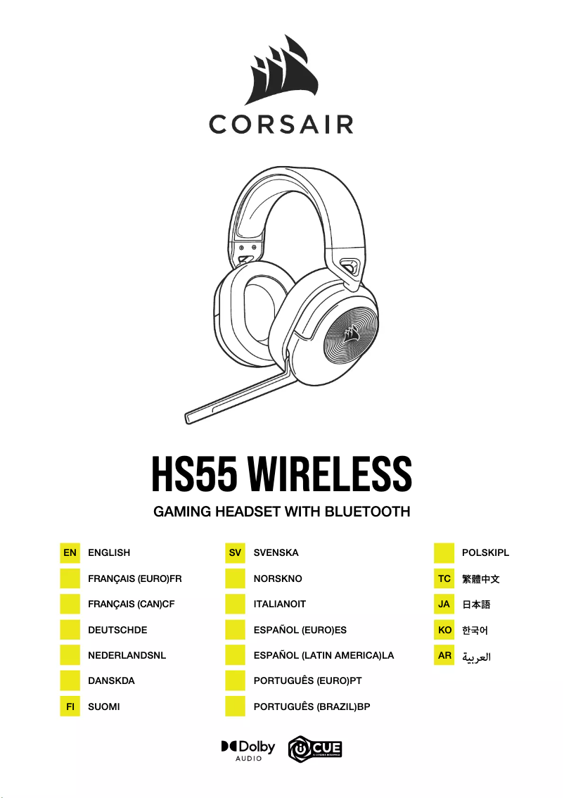 First page image of the manual for HS55 Wireless