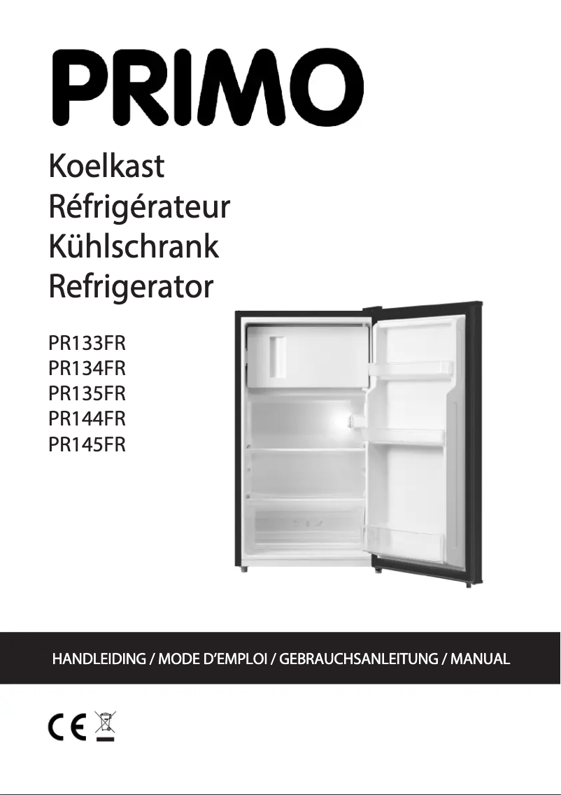 Page 1 of the manual User Manual Primo PR133FR