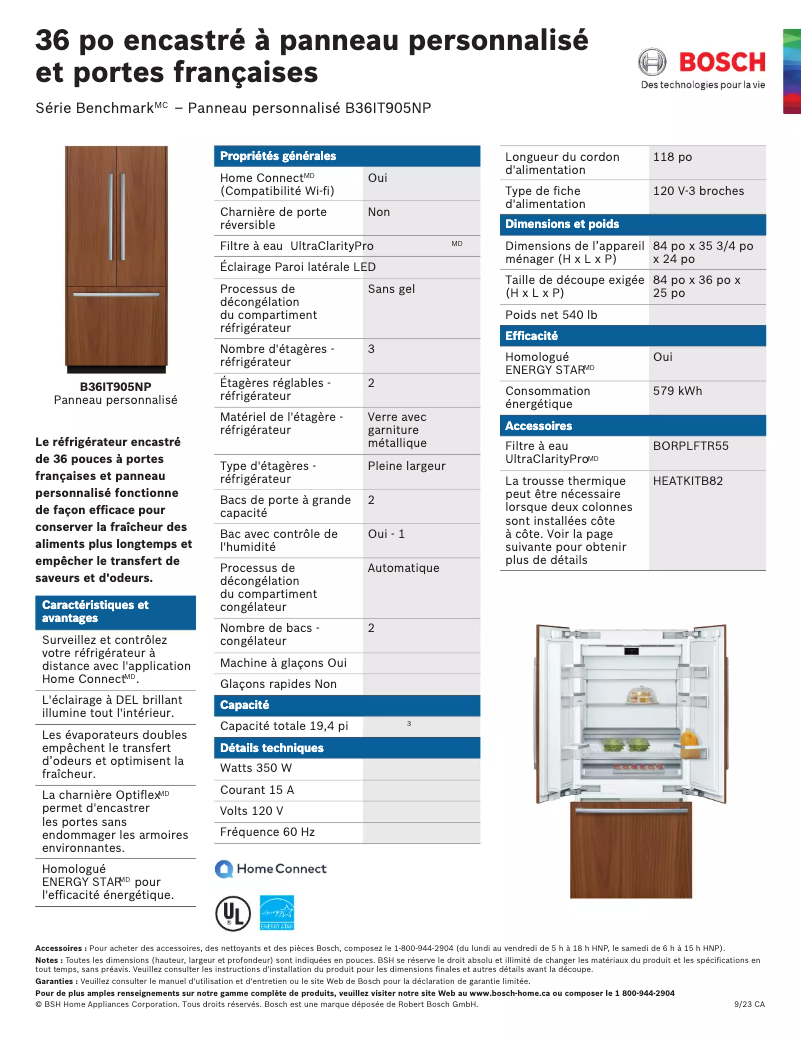 First page image of the manual for B36IT905NP
