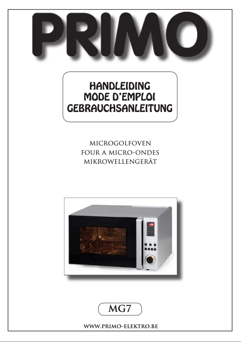 Page 1 of the manual User Manual Primo MG7