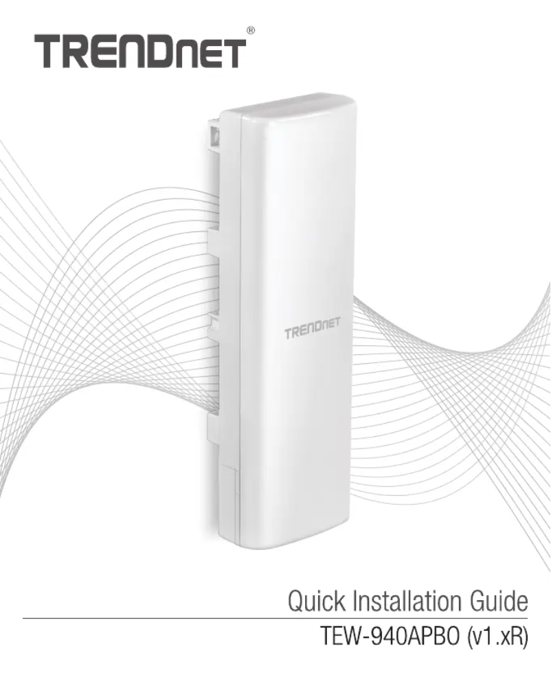 Page 1 of the manual User Manual TRENDnet TEW-940APBO