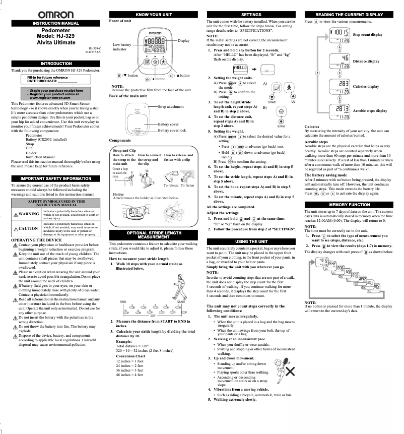 Image de la première page du manuel de l'appareil Alvita Ultimate HJ-329