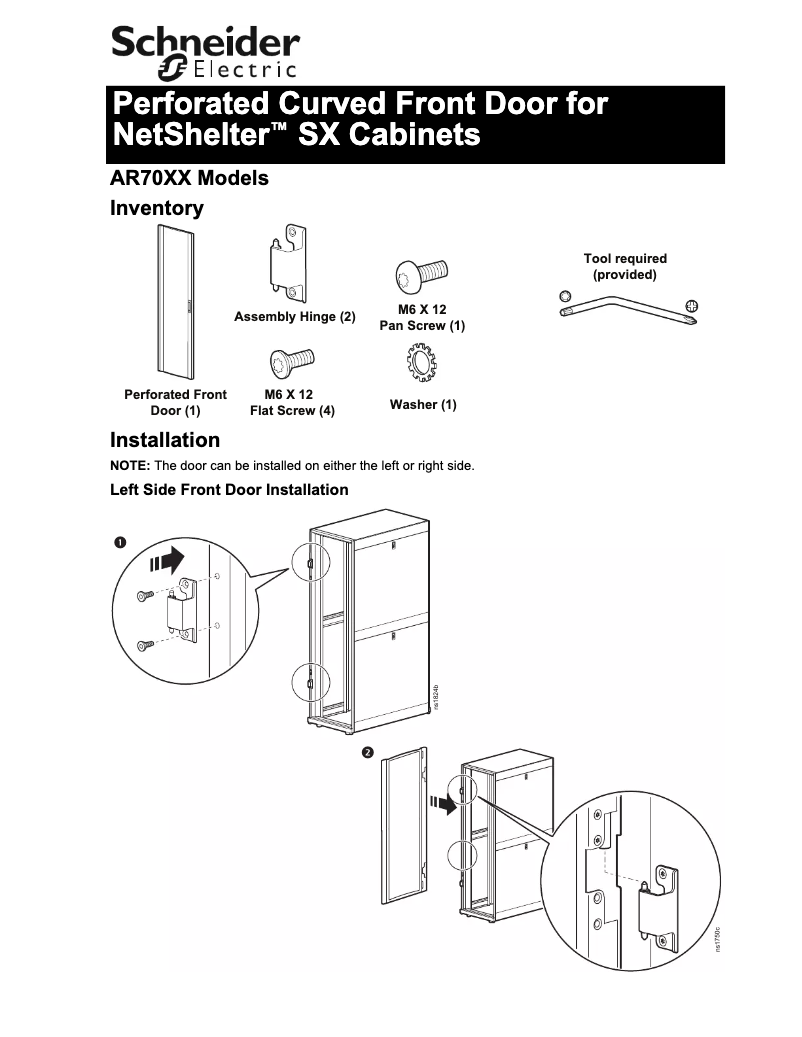 First page image of the manual for AR7007AG