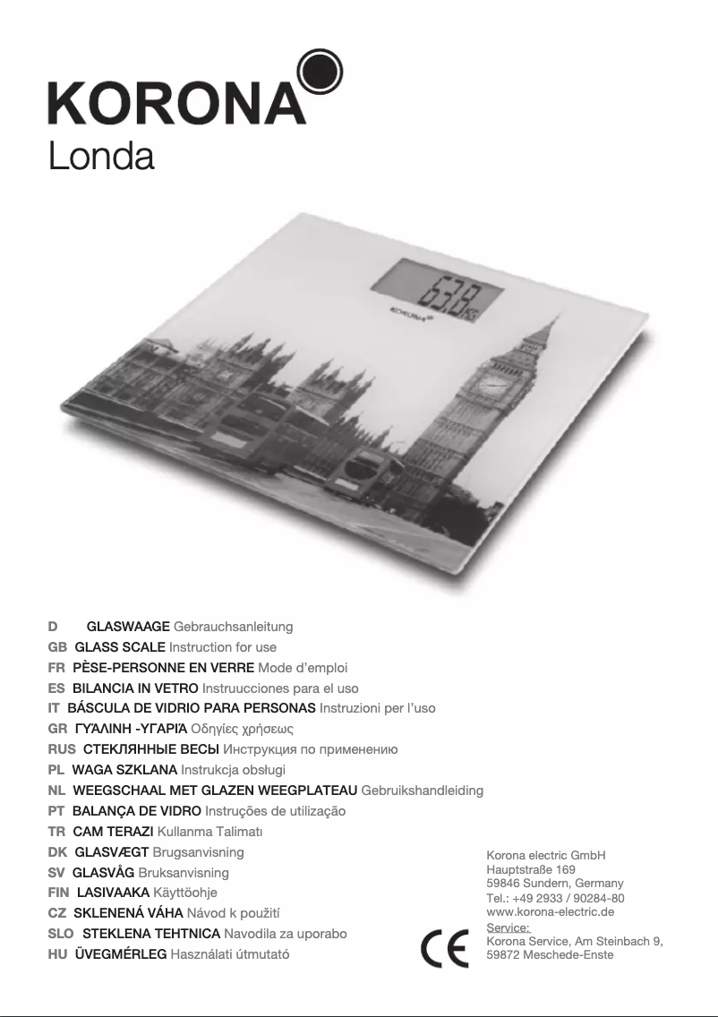 First page image of the manual for Londa