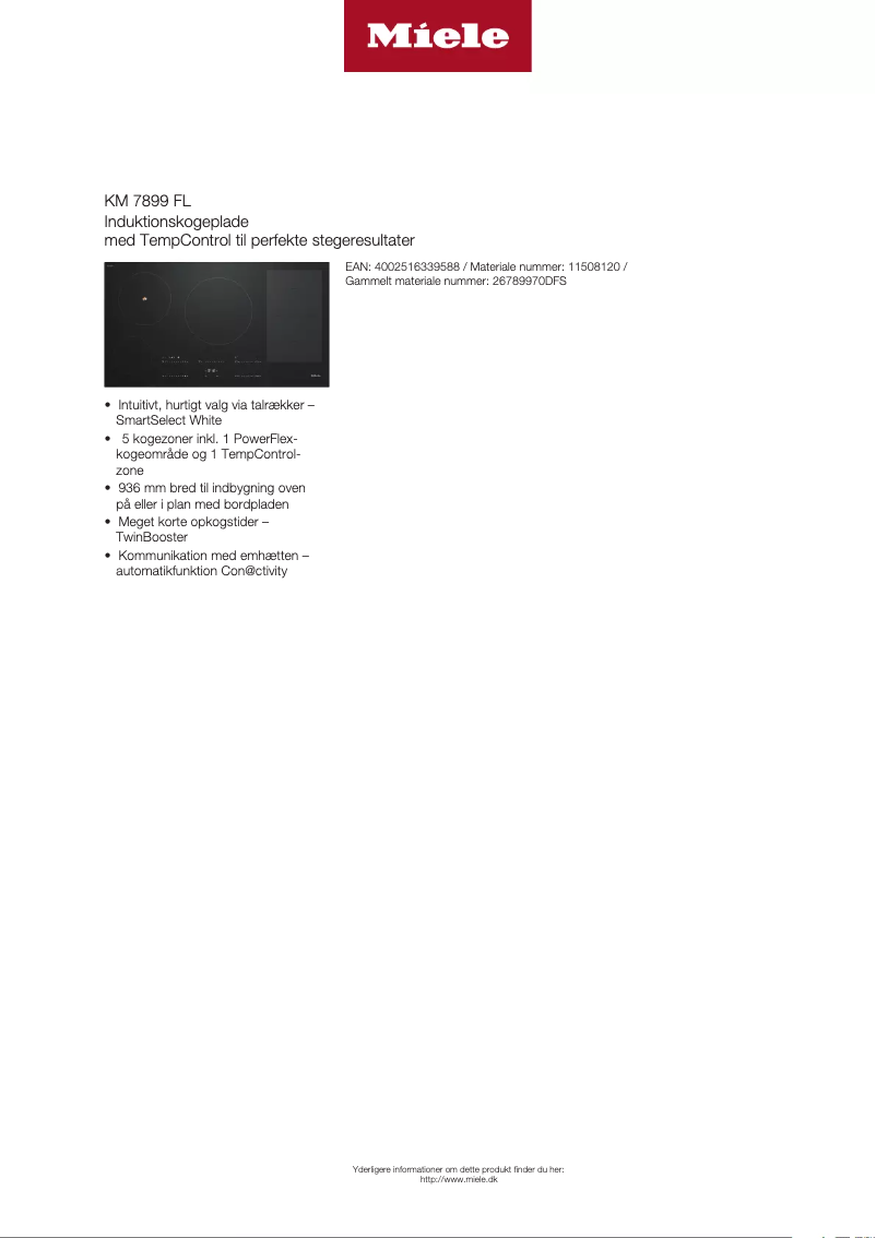 First page image of the manual for KM 7899 FL