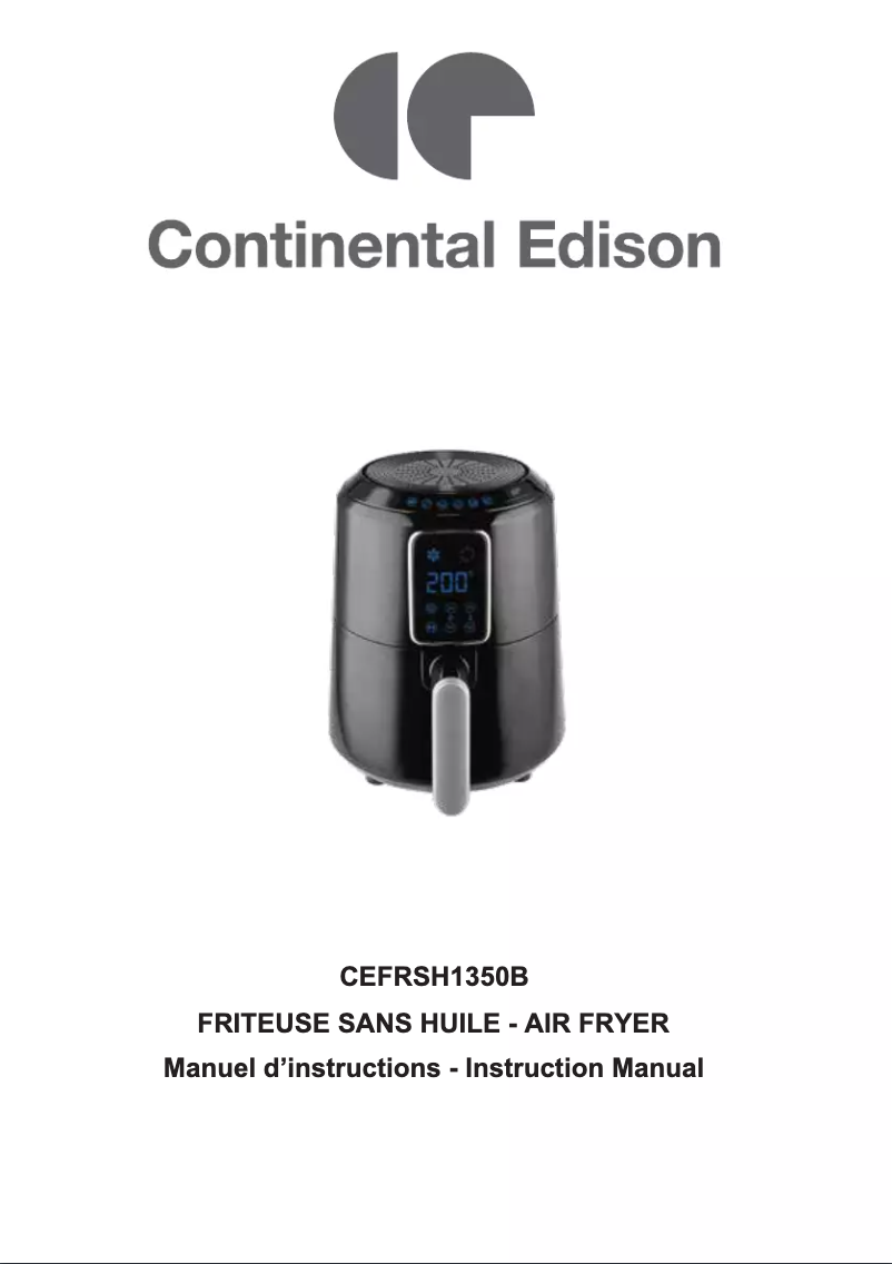 Page 1 of the manual User Manual Continental Edison CEFRSH1350B