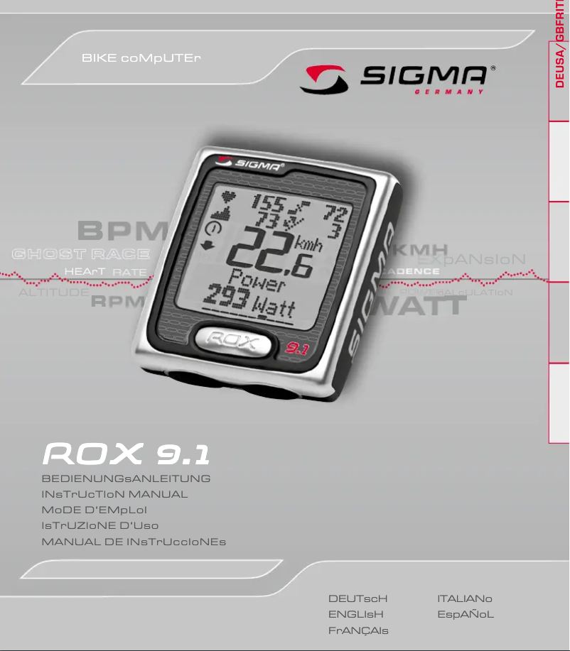 First page image of the manual for ROX 9.1